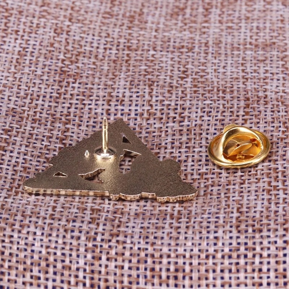 Harry Potter Deathly Hallows Floral Enamel Pin - Picture 2 of 4